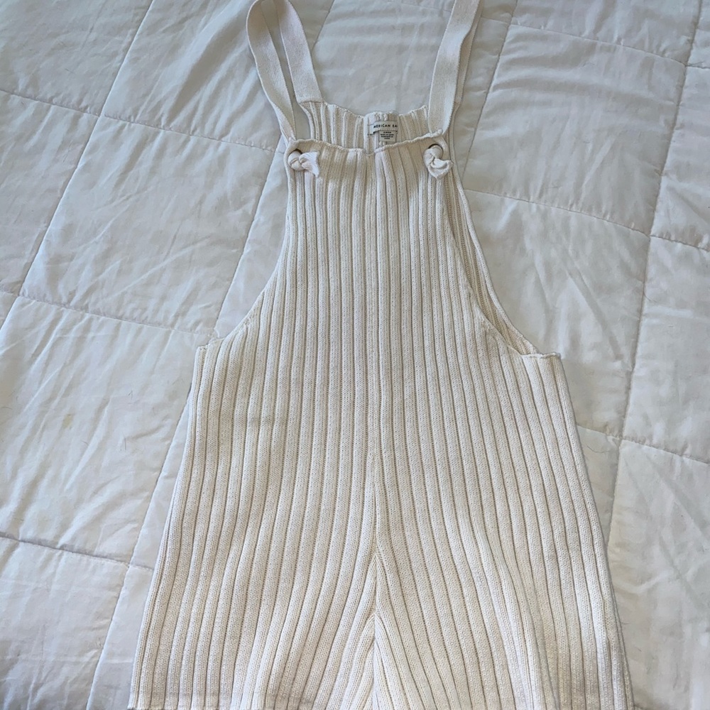 American Eagle Knit Romper & Aerie Bandeau